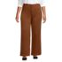 Women's Plus Size High Rise 5 Pocket Wide Leg Chino Pants, Front