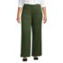 Women's Plus Size High Rise 5 Pocket Wide Leg Chino Pants, Front
