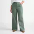 Women's Plus Size High Rise 5 Pocket Wide Leg Chino Pants, Front