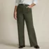 Women's Plus Size High Rise 5 Pocket Wide Leg Chino Pants, Front