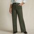 Women's Plus Size High Rise 5 Pocket Wide Leg Chino Pants, Front