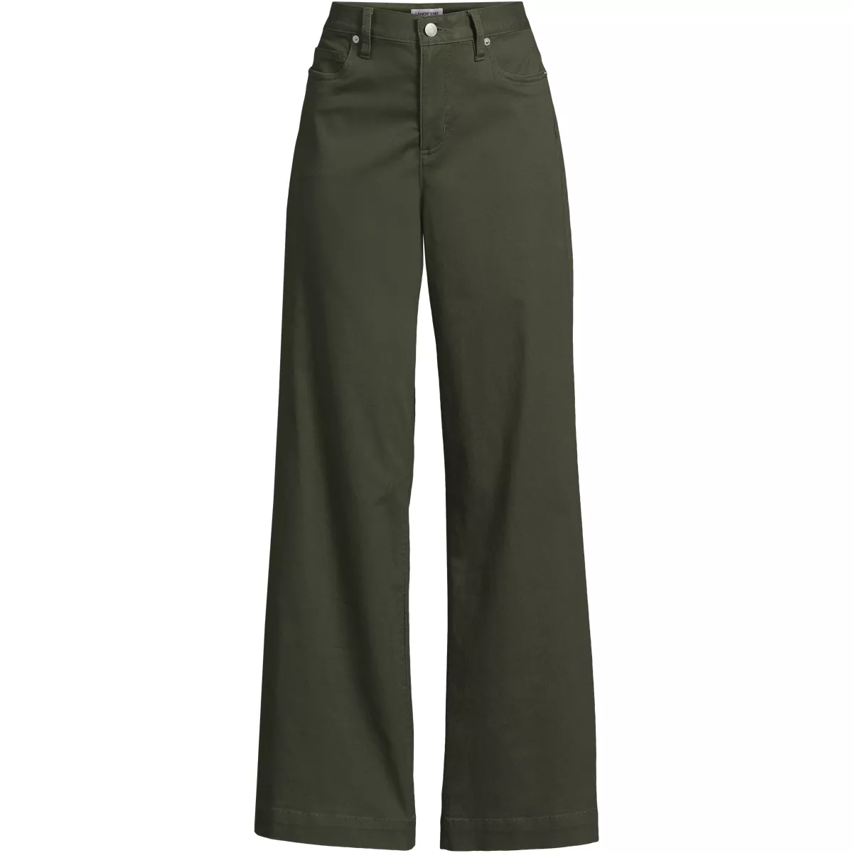 Women's High Rise 5 Pocket Wide Leg Chino Pants