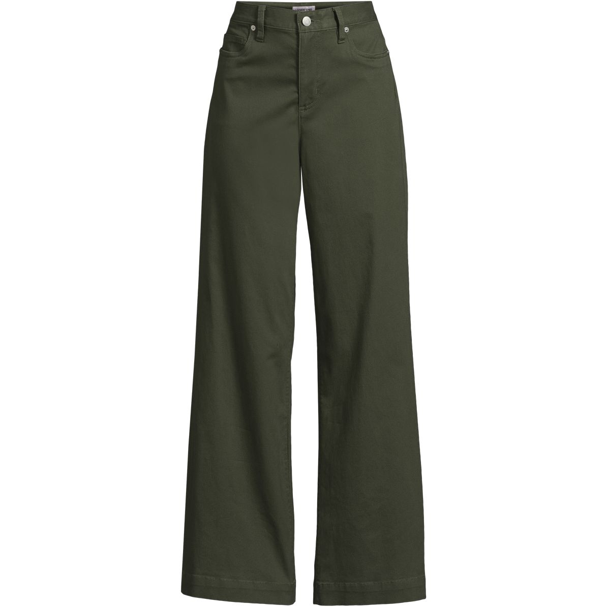 Women's High Rise 5 Pocket Wide Leg Chino Pants