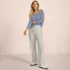 Women's Tall High Rise 5 Pocket Wide Leg Chino Pants, alternative image