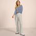 Women's High Rise 5 Pocket Wide Leg Chino Pants, alternative image