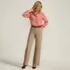 Women's Tall High Rise 5 Pocket Wide Leg Chino Pants, alternative image