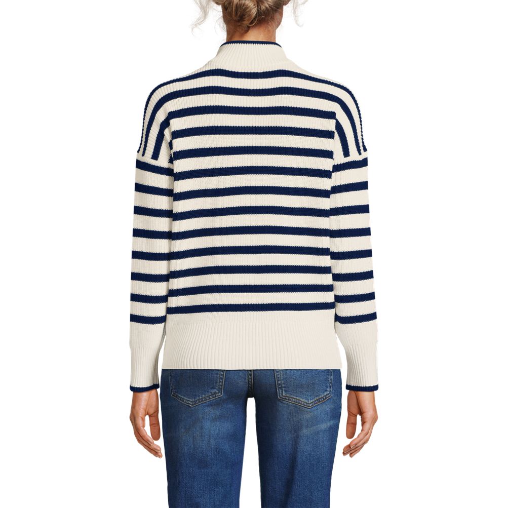 売れ筋商品|||ランズエンド ニット&セーター アウター レディース Women's Drifter Cotton Quarter Zip Pullover Sweater Vicuna heather Women's Drifter Cotton Quarter Zip Pullover Sweater | Lands' End