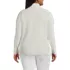 Women's Plus Size Drifter Cotton Quarter Zip Pullover Sweater, Back
