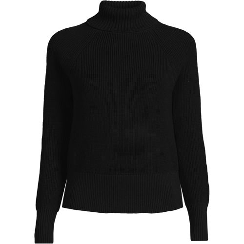 Women's Plus Size Drifter Cotton Must Have Turtleneck Sweater