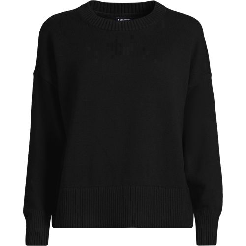 RAINBOW STRIPE 6 UNISEX LIGHT CASHMERE SWEATER - BLACK