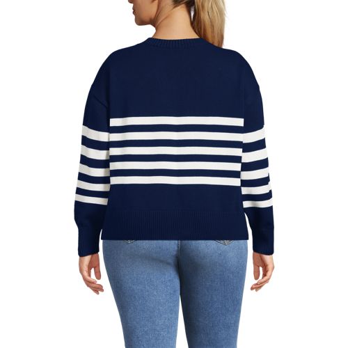 Women's Plus Size Drifter Easy Fit Crew Neck Sweater - image 3