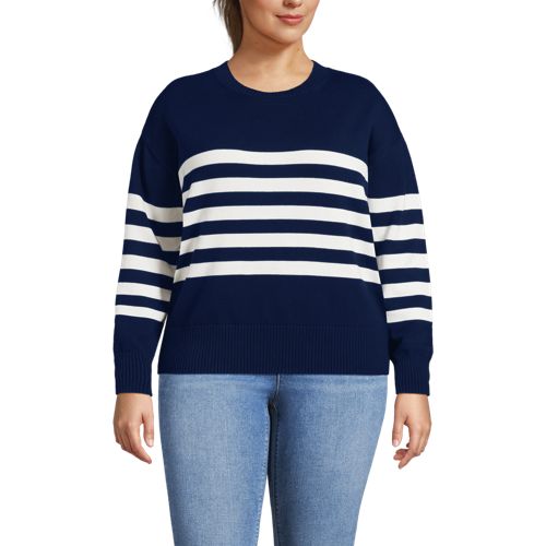 Women's Plus Size Drifter Easy Fit Crew Neck Sweater - image 2