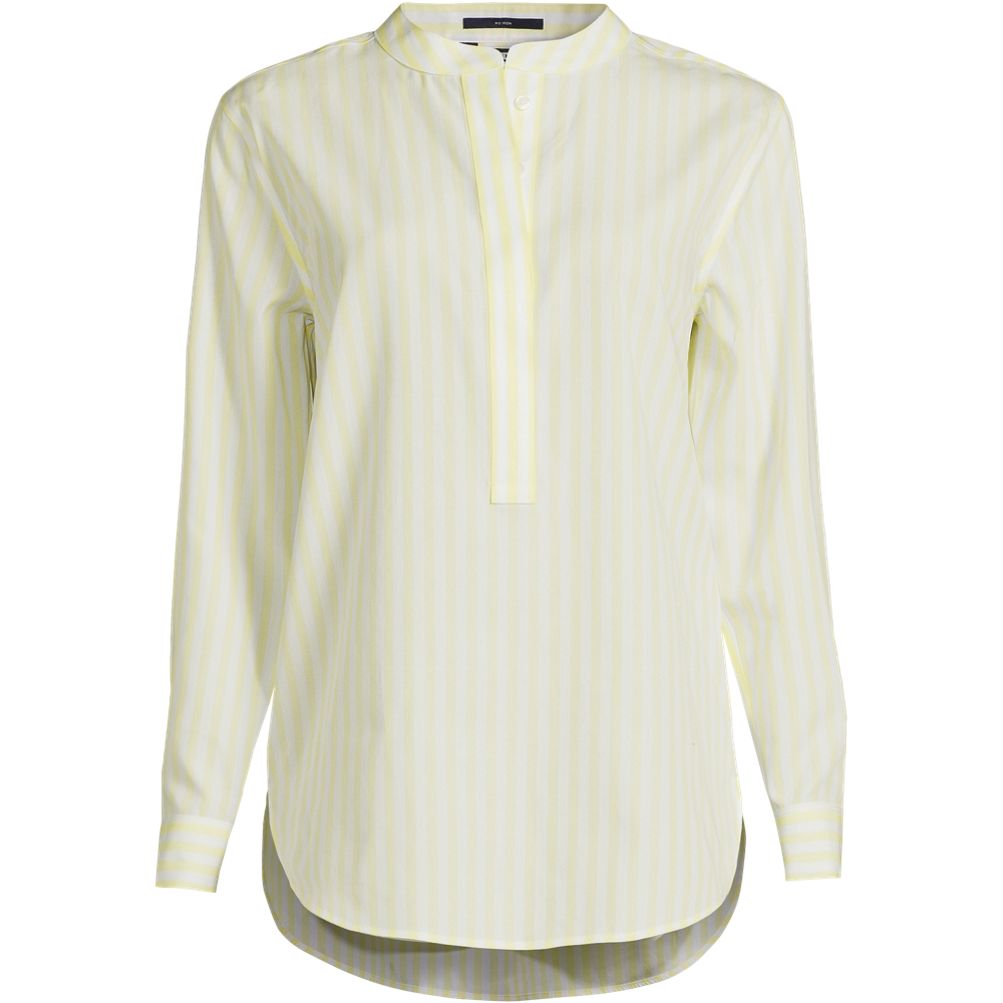 Women's No Iron Banded Collar Popover Shirt