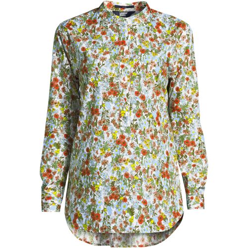 Women's No Iron Banded Collar Popover Shirt - image 2