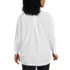 Women's Plus Size No Iron Banded Collar Popover Shirt, Back