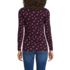 Women's Lightweight Jersey Skimming Long Sleeve Scoop Neck T-shirt, Back