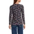 Women's Lightweight Jersey Skimming Long Sleeve Scoop Neck T-shirt, Back