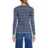 Women's Lightweight Jersey Skimming Long Sleeve Scoop Neck T-shirt, Back