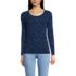 Women's Lightweight Jersey Skimming Long Sleeve Scoop Neck T-shirt, Front