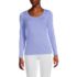 Women's Lightweight Jersey Skimming Long Sleeve Scoop Neck T-shirt, Front