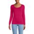 Women's Lightweight Jersey Skimming Long Sleeve Scoop Neck T-shirt, Front