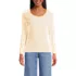Women's Lightweight Jersey Skimming Long Sleeve Scoop Neck T-shirt, Front