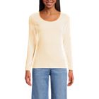 Women's Lightweight Jersey Skimming Long Sleeve Scoop Neck T-shirt