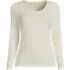 Women's Lightweight Jersey Skimming Long Sleeve Scoop Neck T-shirt, Front