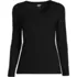 Women's Lightweight Jersey Skimming Long Sleeve Scoop Neck T-shirt, Front