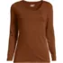 Women's Lightweight Jersey Skimming Long Sleeve Scoop Neck T-shirt, Front