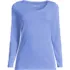 Women's Lightweight Jersey Skimming Long Sleeve Scoop Neck T-shirt, Front