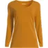 Women's Lightweight Jersey Skimming Long Sleeve Scoop Neck T-shirt, Front