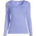 Women's Plus Size Lightweight Jersey Skimming Long Sleeve Scoop Neck T-shirt, Front