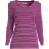 Women's Lightweight Jersey Skimming Long Sleeve Scoop Neck T-shirt, Front