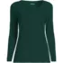 Women's Petite Lightweight Jersey Skimming Long Sleeve Scoop Neck T-shirt, Front