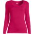 Women's Plus Size Lightweight Jersey Skimming Long Sleeve Scoop Neck T-shirt, Front