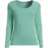 Women's Lightweight Jersey Skimming Long Sleeve Scoop Neck T-shirt, Front