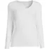 Women's Lightweight Jersey Skimming Long Sleeve Scoop Neck T-shirt, Front