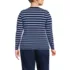 Women's Plus Size Lightweight Jersey Skimming Long Sleeve Scoop Neck T-shirt, Back