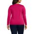 Women's Plus Size Lightweight Jersey Skimming Long Sleeve Scoop Neck T-shirt, Back