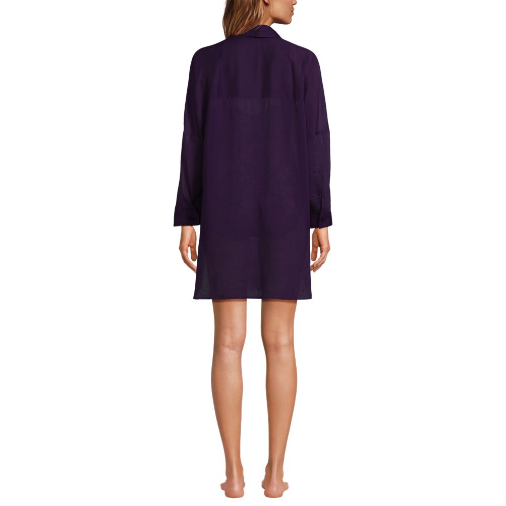 Lucky Brand Women's Solid Sea Breeze Jersey Swim Dress Cover-Up - Macy's