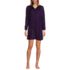 Women's Sheer Oversized Button Front Swim Cover-up Shirt, Front