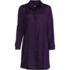 Women's Sheer Oversized Button Front Swim Cover-up Shirt, Front