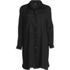 Women's Sheer Oversized Button Front Swim Cover-up Shirt, Front