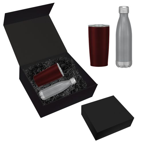 Custom Logo 16oz Stainless Steel Bottle and 20oz Tumbler Gift Set