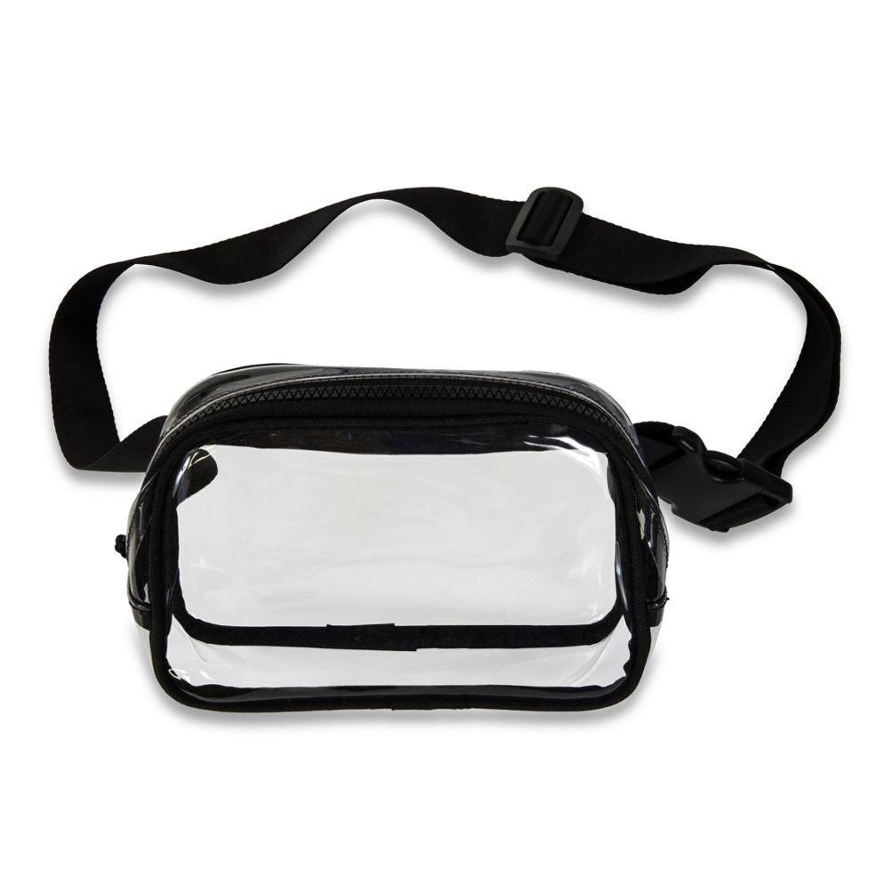 Black Clear Belt Bag