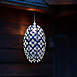 Allsop Home and Garden Indoor or Outdoor Soji Stella Nova 22" Geo Palm Pod Pendant Lamp, alternative image