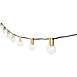 Allsop Home and Garden Outdoor 25' LED Bistro String Lights - Gold Wire, alternative image