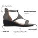 Journee Women's Trayle T Strap Wedge Sandals, alternative image
