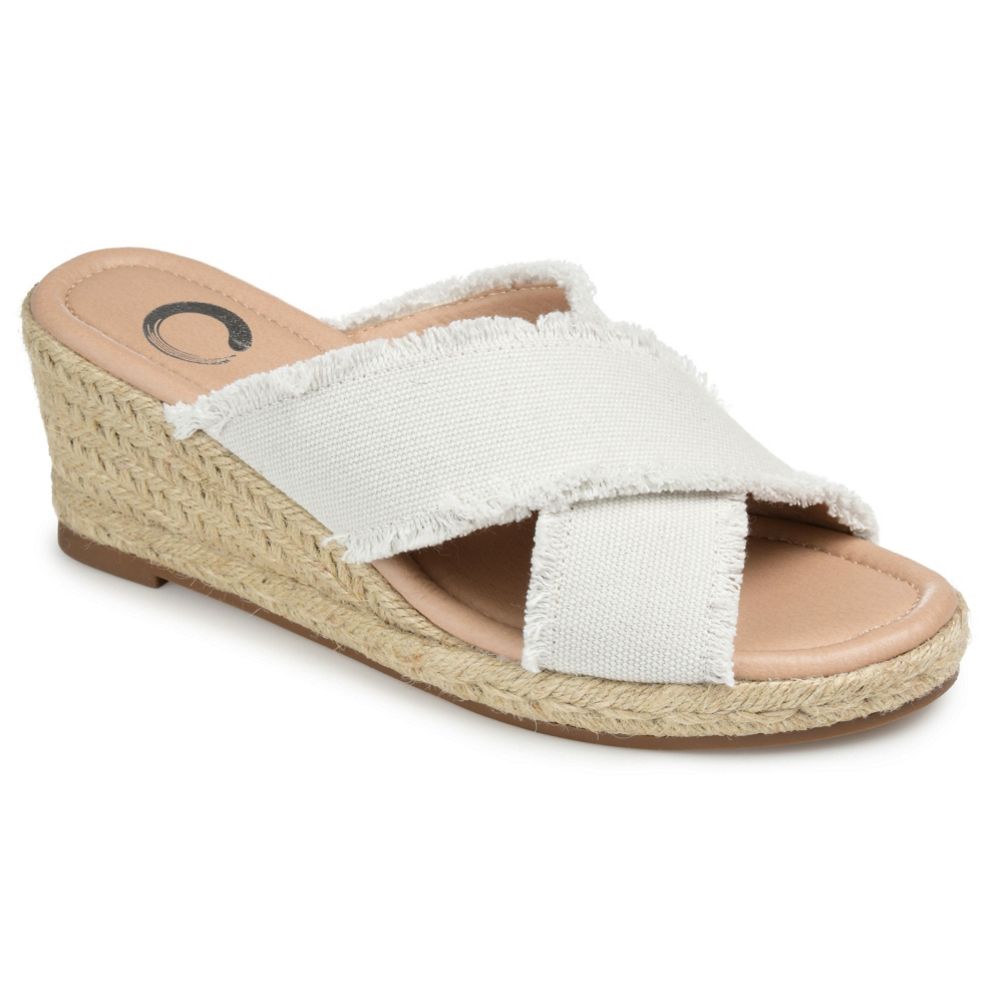 Melina criss cross on sale open toe wedge